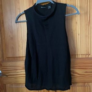 Moda Black high necked tank
